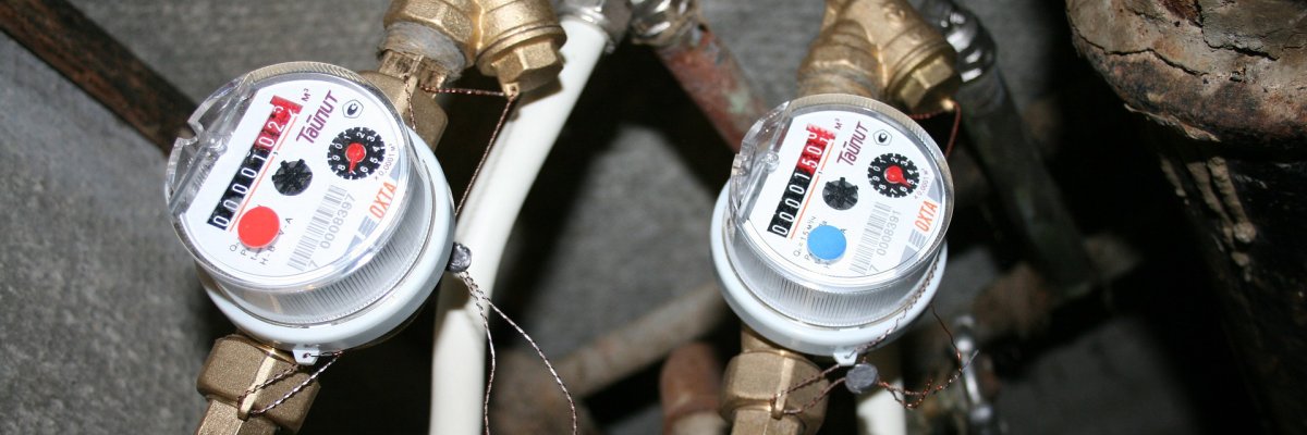 Bild mit zwei Wasserzählern