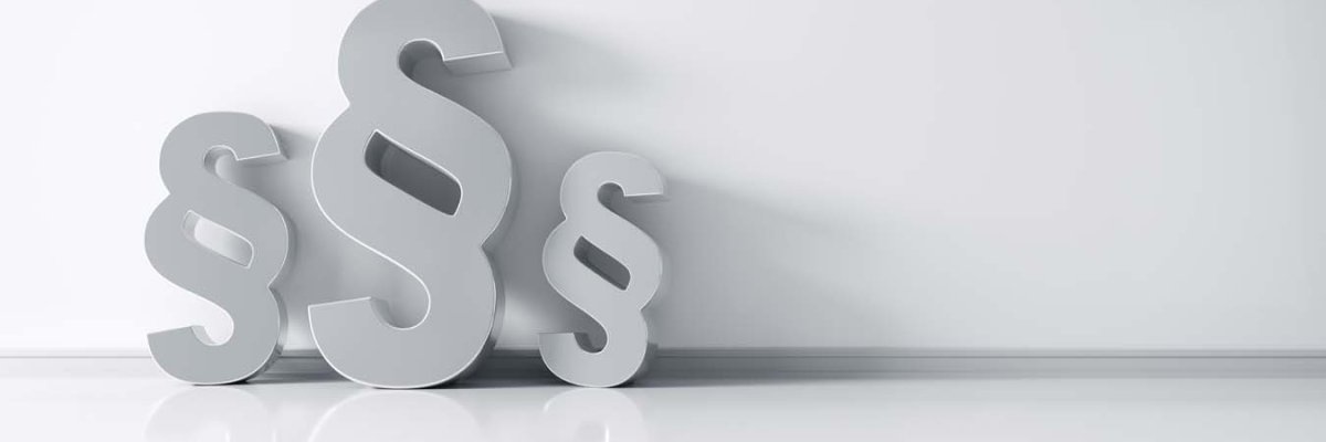 Graue Paragraphenzeichen  Satzungen
